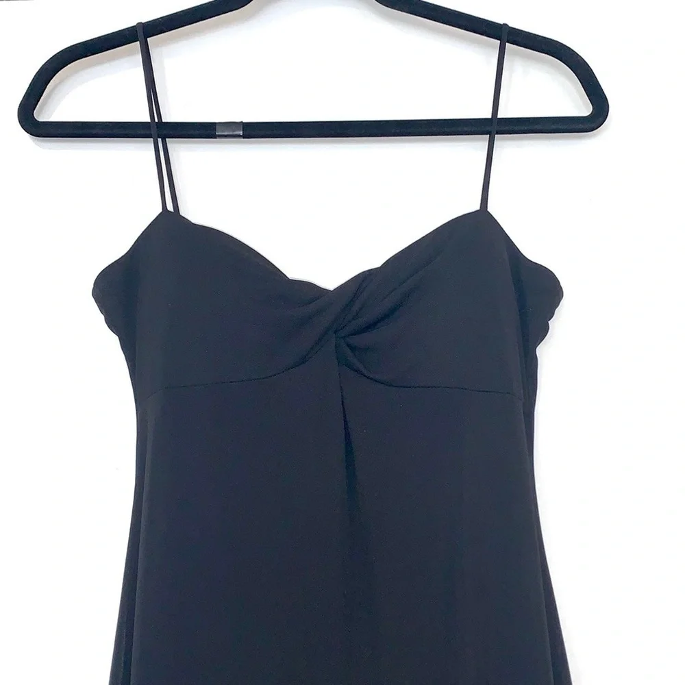 NWOT Laundry by Shelli Segal Strappy Twist Front Chiffon Maxi Dress 6